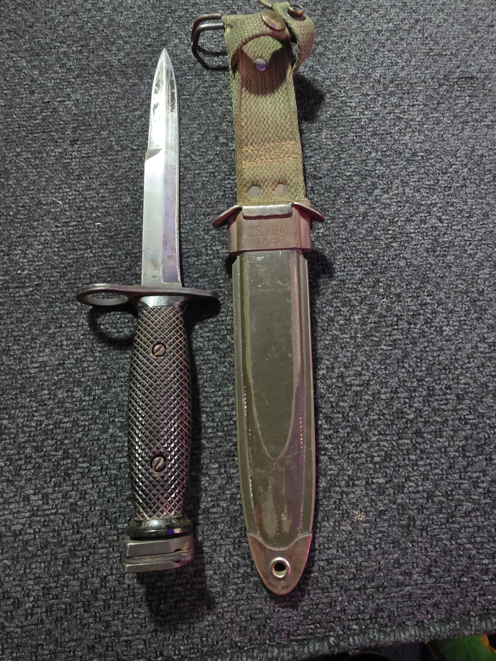 US Military Springfield Bayonet With Sheath Original